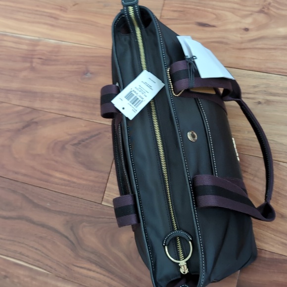 Coach Ellis Pebbled Leather + Nylon Twill New with Box ❤️ - Picture 12 of 15